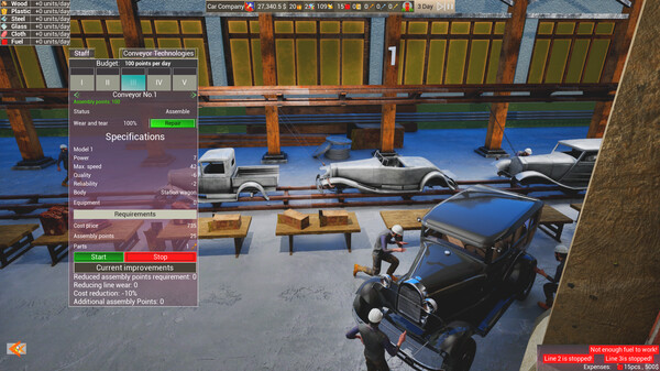 Car Factory Empire cheat table screenshot
