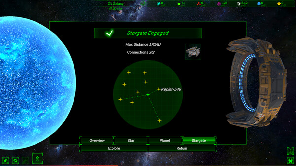 Galactic Simulator2: Stargate cheat table screenshot