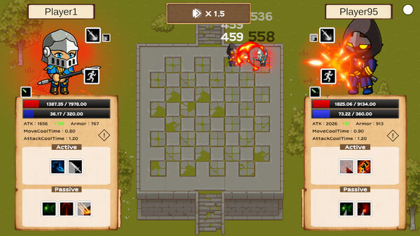 GladiArena cheat table screenshot