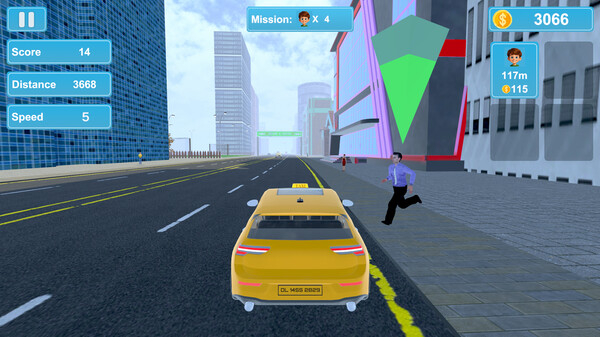 City Taxi Mission cheat table screenshot