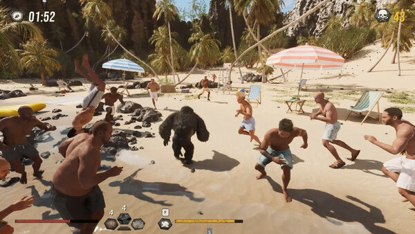 Gorilla Vs 100 Men cheat table screenshot