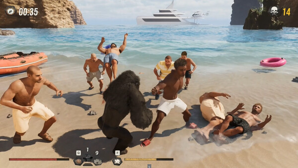 Gorilla Vs 100 Men cheat table screenshot