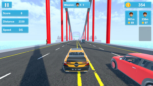 City Taxi Mission cheat table screenshot