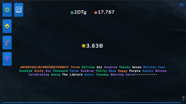 Numenclature cheat table screenshot