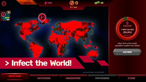 Patient Zero Pandemiс Simulator cheat table screenshot
