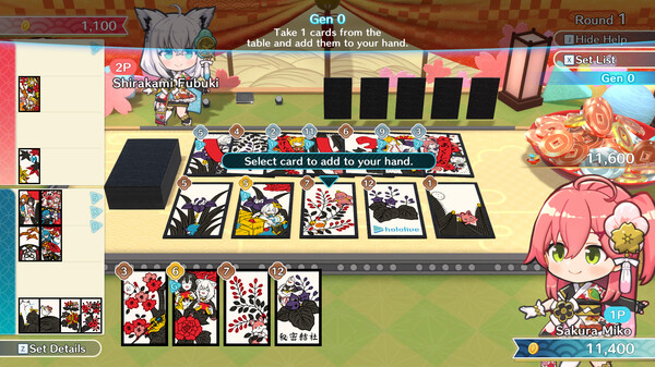 hololive Holo’s Hanafuda cheat table screenshot