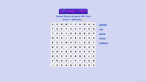 Alphabetron cheat table screenshot