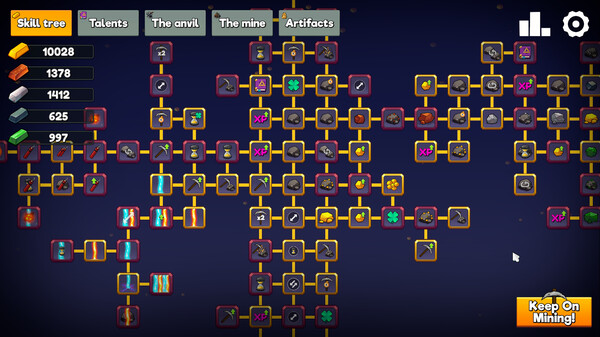 Keep on Mining! cheat table screenshot