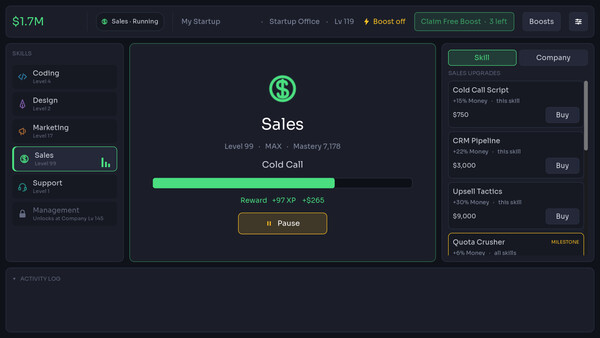 Idle Startup cheat table screenshot