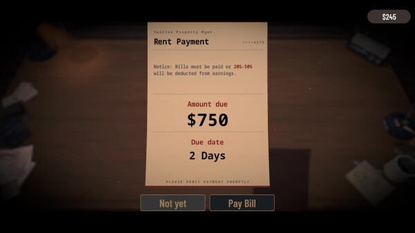 Bills Must Be Paid cheat table screenshot