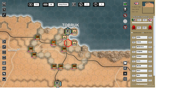WEGO World War II: Desert War cheat table screenshot