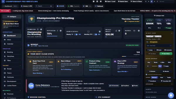 Promo Wrestling World cheat table screenshot