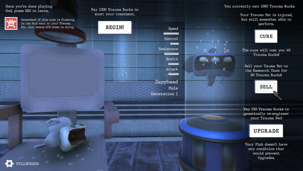 Trauma Pets cheat table screenshot