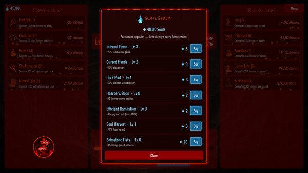 Idle Hands cheat table screenshot