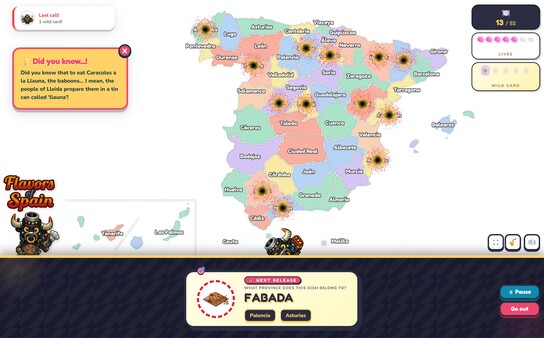 Flavors of Spain cheat table screenshot