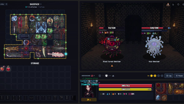 Backpack Dungeon cheat table screenshot
