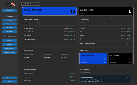 Football Commissioner cheat table screenshot