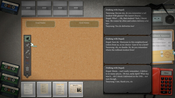 Garisani Detective Agency cheat table screenshot