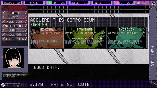 Femme Fatality cheat table screenshot