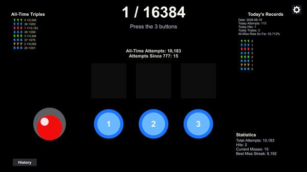 1/16384 cheat table screenshot
