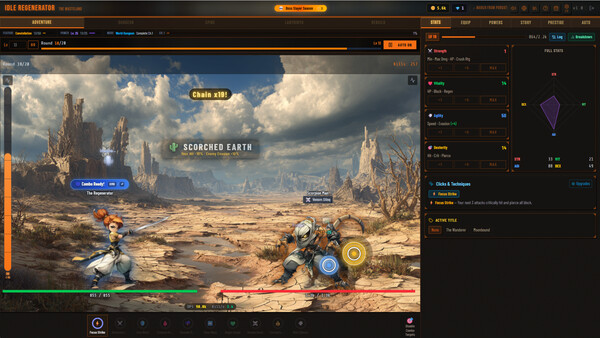 Idle Regenerator cheat table screenshot