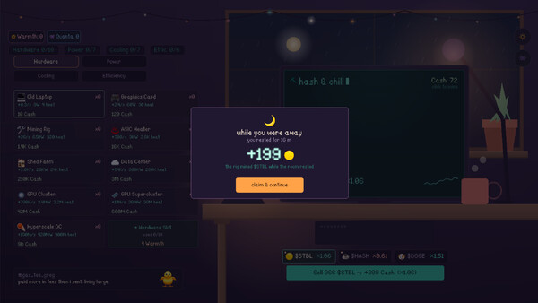 Hash & Chill cheat table screenshot