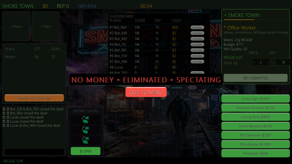 Smoke Town cheat table screenshot