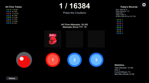 1/16384 cheat table screenshot