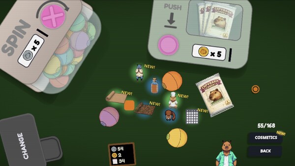 Capybara Bingo cheat table screenshot