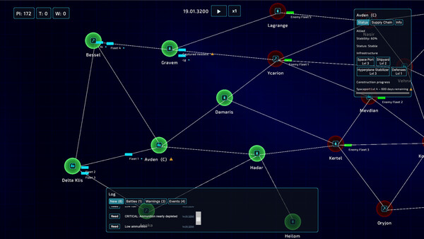 Space Fleet Logistics cheat table screenshot