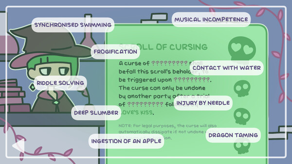 TRUE LOVE’S CURSE cheat table screenshot