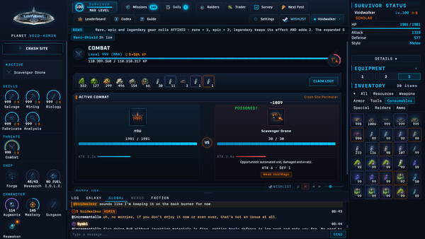 Lost Vessel cheat table screenshot